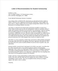 recommendation letter for scholarship   LetterHead Template Sample Pinterest