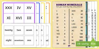 Roman Numerals Ks2 Roman Numerals Ks2 Resources Roman