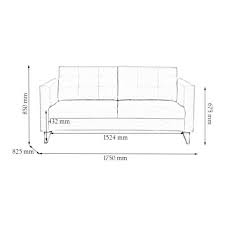 castellar fabric 3 seater sofa in