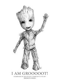 The oh my disney show: A3 Baby Groot Poster Marvel Studios Guardians Of The Galaxy 2 Etsy