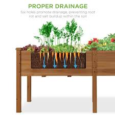 Elevated Wooden Planter Box Stand