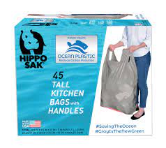 Large trash bags with twist ties add to my items. Hippo Sak Tall Kitchen Bags Made With Recycled Ocean Plastic 45 Count Buy Online At Best Price In Uae Amazon Ae