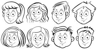 cartoon face drawing images free