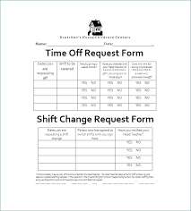 Time Off Request Form Template Hostingpremium Co