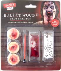 fake bullet wound fake blood halloween