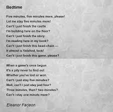 bedtime bedtime poem by eleanor farjeon