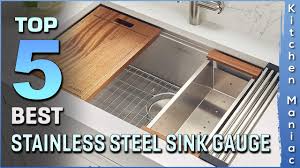 top 5 best stainless steel sink gauge