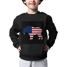 Amazon Com Pe55t 5 The Kids Mountain Goat Usa Flag Sweater
