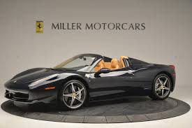Check out ferrri 458 on ebay. Pre Owned 2014 Ferrari 458 Spider For Sale Special Pricing Mclaren Greenwich Stock 4513