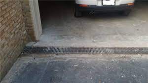 Exterior Trench Drain Driveway Solution
