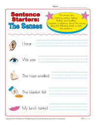 sentence starters for kindergarten and