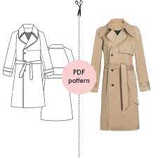 Pdf Trench Coat Pattern Advanced Sewing