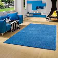 Teppiche sind blöcke, welche die selbe textur wie wolle besitzen. Hochflor Shaggy Teppich Palace Blau
