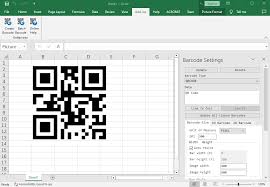 excel barcode generator add in create