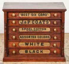 Old Coats And Clark Chest Of Drawers Price Estimate 200