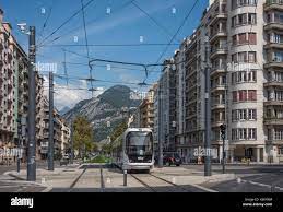 Grenoble, Tramway, Vallier-Liberation Stock Photo - Alamy