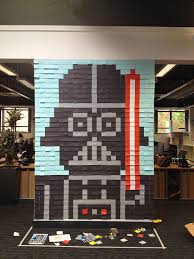 creative employees decorate their