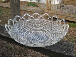 Clear Glass Serving Bowl With An Open