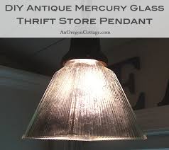 Diy Antique Mercury Glass Pendant A