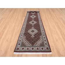 silk hand woven oriental wide xl runner rug