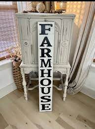 Vertical Farmhouse Sign Huge