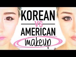 korean makeup vs american makeup before