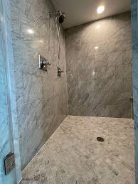 carrara marble shower restoration