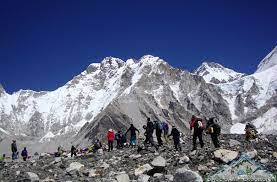 Mount Everest base camp trekking with base camp trek Nepal gambar png