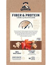 fiber protein instant oatmeal maple