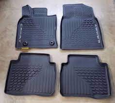 all weather rubber floor liner mat set