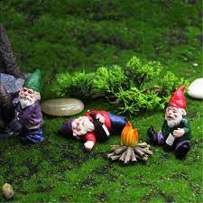 mini garden gnome figurines resin