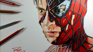 It is easy and simple to draw spiderman face mask pencil drawing step by step. Drawing Spiderman 3d Art Marvel Paintingtube