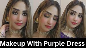makeup with purple dress affordable