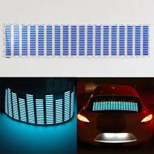 Us 14 24 5 Off Cyan Soil Bay Blue Light Car Music Rhythm Led Flash Light Sound Activated Equalizer 90x25cm 70x16cm In Car Light Assembly From