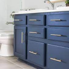 How To Paint A Bathroom Cabinet The