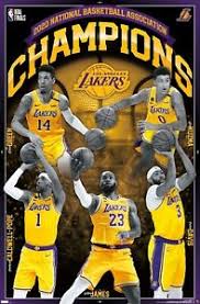 Anthony davis los angeles lakers fanatics authentic unsigned 2020 nba finals champions holding finals trophy photograph. Ebay Exclusive Nba Los Angeles Lakers 2020 Nba Finals Champions Poster Ebay