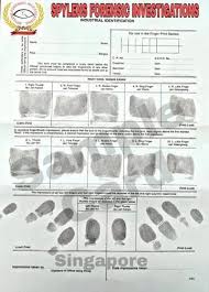fingerprinting for singapore police