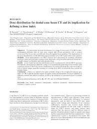 dose distribution for dental cone beam