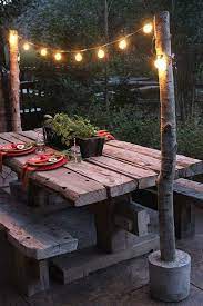 how to hang outdoor string lights