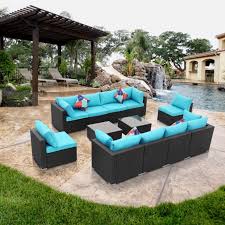 Ainfox 12 Pc Outdoor Patio Sectional