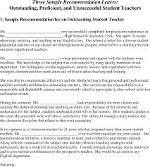 Letter Of Recommendation For Teacher Template Free