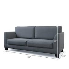 Brookside Holly 85 In Charcoal Polyester Upholstered 3 Seater Flared Arm Sofa Grey