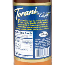torani sugar free caramel syrup