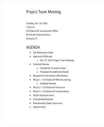 Project Agenda Template Project Team Meeting Agenda Project Meeting
