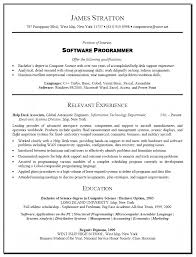 Software Programmer Resume