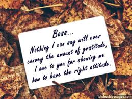 Thank You Note To Boss Best Thank You Letter To Manager