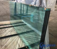 clear safety tempered glass panel for
