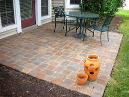 Brick Paver Patio Almost Flush With