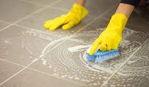 stepwise guide to clean floor tiles