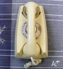 Wall Phone Rotary Dial Creme Ish